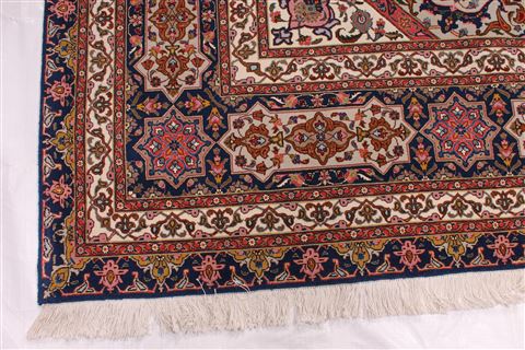 Tabriz Blue Hand Knotted 911 X 132 Area Rug 254-29197 Image 5