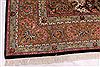 Tabriz Black Hand Knotted 98 X 130 Area Rug 254-29199 Thumb 5