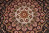 Tabriz Black Hand Knotted 98 X 130 Area Rug 254-29199 Thumb 6