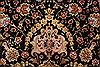 Tabriz Black Hand Knotted 98 X 130 Area Rug 254-29199 Thumb 9