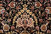 Tabriz Black Hand Knotted 98 X 130  Area Rug 254-29199 Thumb 9