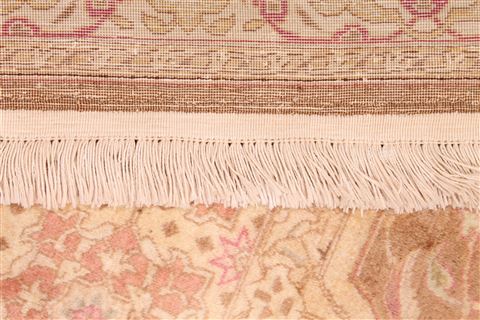 Tabriz Beige Hand Knotted 910 X 126 Area Rug 254-29200 Image 4