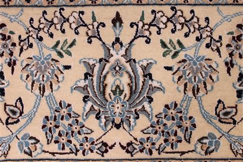 Nain Beige Hand Knotted 101 X 137 Area Rug 254-29201 Image 1