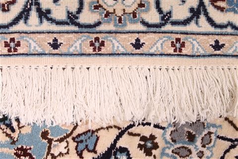 Nain Beige Hand Knotted 101 X 137 Area Rug 254-29201 Image 2