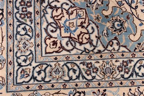 Nain Beige Hand Knotted 101 X 137 Area Rug 254-29201 Image 8