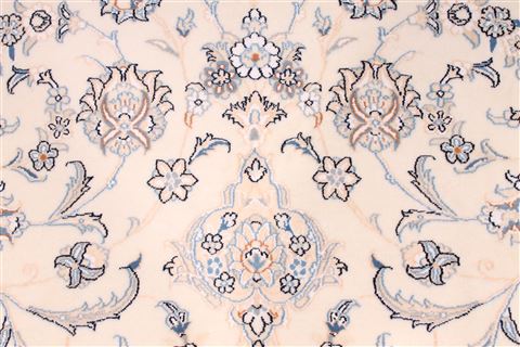 Nain Blue Hand Knotted 101 X 137 Area Rug 254-29204 Image 1