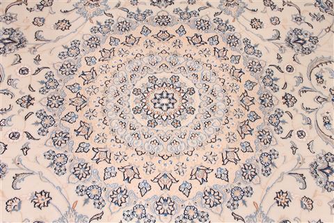 Nain Blue Hand Knotted 101 X 137 Area Rug 254-29204 Image 6