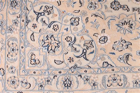 Nain Blue Hand Knotted 101 X 137 Area Rug 254-29204 Image 8