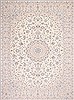 Nain Blue Hand Knotted 101 X 137 Area Rug 254-29204 Thumb 0