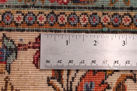 Tabriz Beige Hand Knotted 910 X 1210 Area Rug 254-29205 Image 11