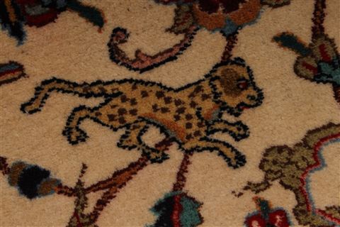 Tabriz Beige Hand Knotted 910 X 1210 Area Rug 254-29205 Image 7