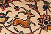 Tabriz Beige Hand Knotted 910 X 1210 Area Rug 254-29205 Thumb 6