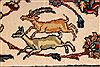 Tabriz Beige Hand Knotted 910 X 1210 Area Rug 254-29205 Thumb 8