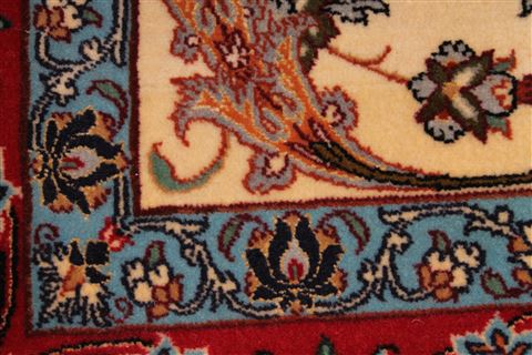 Isfahan Beige Hand Knotted 37 X 58 Area Rug 254-29206 Image 8