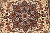 Isfahan Beige Hand Knotted 37 X 58 Area Rug 254-29206 Thumb 6