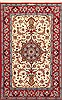 Isfahan Beige Hand Knotted 37 X 58  Area Rug 254-29206 Thumb 0