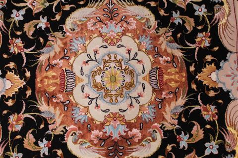 Tabriz Purple Hand Knotted 36 X 53 Area Rug 254-29210 Image 2