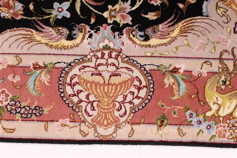 Tabriz Purple Hand Knotted 36 X 53 Area Rug 254-29210 Image 3