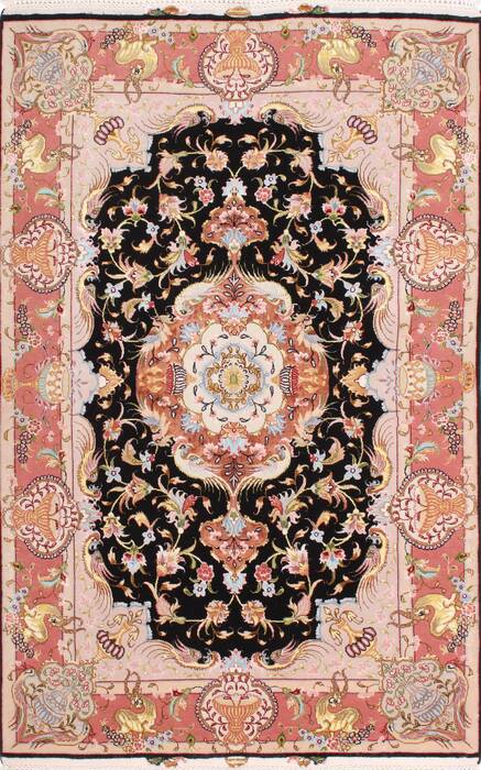 Tabriz Purple Hand Knotted 36 X 53  Area Rug 254-29210 Image 0