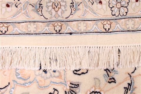 Nain Blue Hand Knotted 100 X 133 Area Rug 254-29211 Image 2