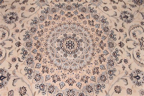Nain Blue Hand Knotted 100 X 133 Area Rug 254-29211 Image 6