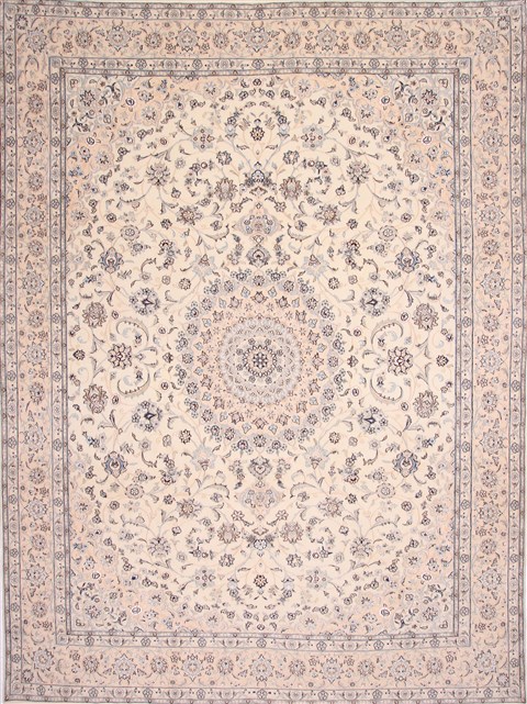 Nain Blue Hand Knotted 100 X 133 Area Rug 254-29211 Image 0