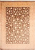 Tabriz Beige Hand Knotted 98 X 131 Area Rug 254-29213 Thumb 0