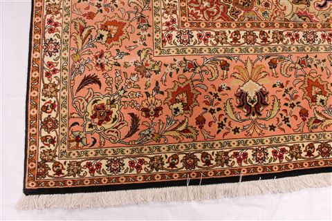 Tabriz Purple Hand Knotted 910 X 131 Area Rug 254-29214 Image 1