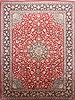 Kerman Red Hand Knotted 102 X 140  Area Rug 254-29215 Thumb 0