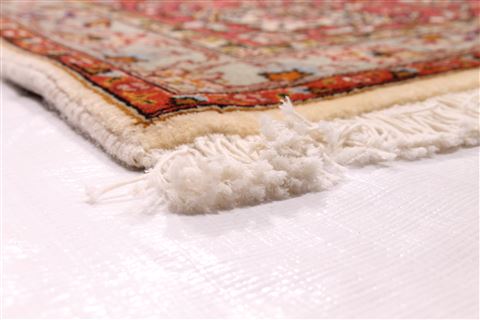 Tabriz Beige Hand Knotted 84 X 117 Area Rug 254-29217 Image 5