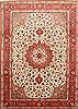 Tabriz Beige Hand Knotted 84 X 117 Area Rug 254-29217 Thumb 0