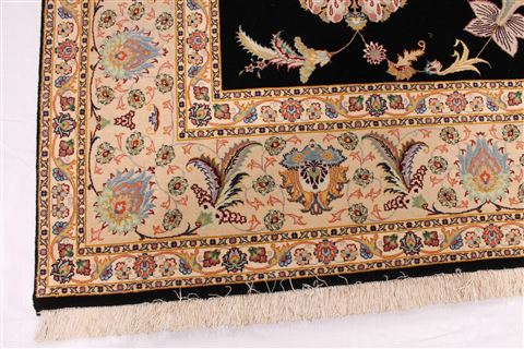Tabriz Beige Hand Knotted 84 X 120 Area Rug 254-29221 Image 5