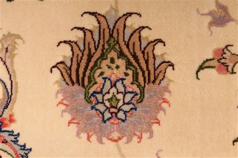 Tabriz Beige Hand Knotted 85 X 1110  Area Rug 254-29222 Image 2