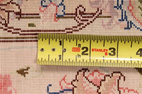 Tabriz Beige Hand Knotted 85 X 1110  Area Rug 254-29222 Image 4