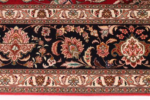 Tabriz Blue Hand Knotted 81 X 114 Area Rug 254-29223 Image 1