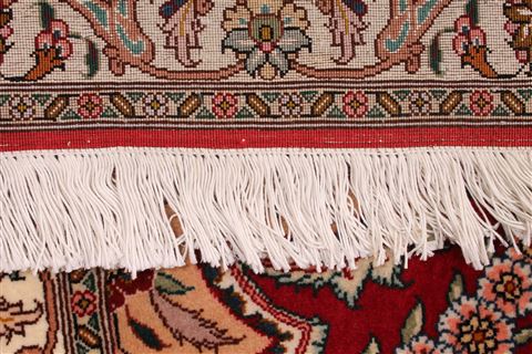 Tabriz Blue Hand Knotted 81 X 114 Area Rug 254-29223 Image 4