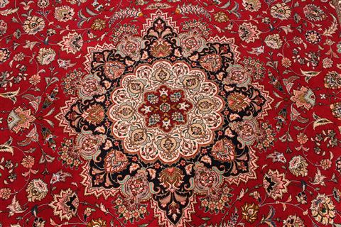 Tabriz Blue Hand Knotted 81 X 114 Area Rug 254-29223 Image 8