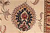 Tabriz Beige Hand Knotted 84 X 117 Area Rug 254-29225 Thumb 1