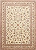Tabriz Beige Hand Knotted 86 X 119 Area Rug 254-29227 Thumb 0