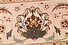 Tabriz Beige Hand Knotted 82 X 119 Area Rug 254-29228 Thumb 4