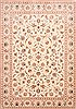 Tabriz Beige Hand Knotted 82 X 119 Area Rug 254-29228 Thumb 0