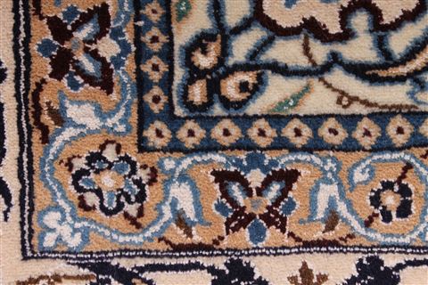 Nain Beige Hand Knotted 69 X 102 Area Rug 254-29230 Image 1