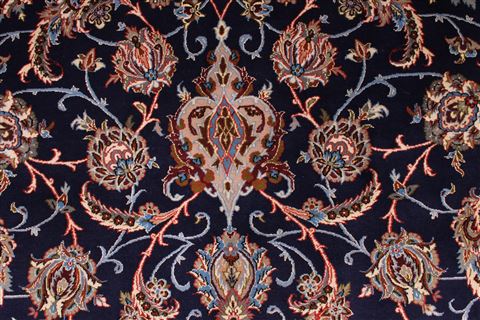 Isfahan Beige Hand Knotted 86 X 124 Area Rug 254-29231 Image 1