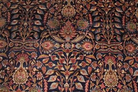 Kerman Beige Hand Knotted 81 X 118 Area Rug 254-29232 Image 8