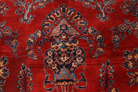 Sanandaj Blue Hand Knotted 88 X 120 Area Rug 254-29233 Image 2