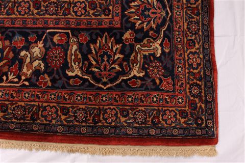 Sanandaj Blue Hand Knotted 88 X 120 Area Rug 254-29233 Image 6