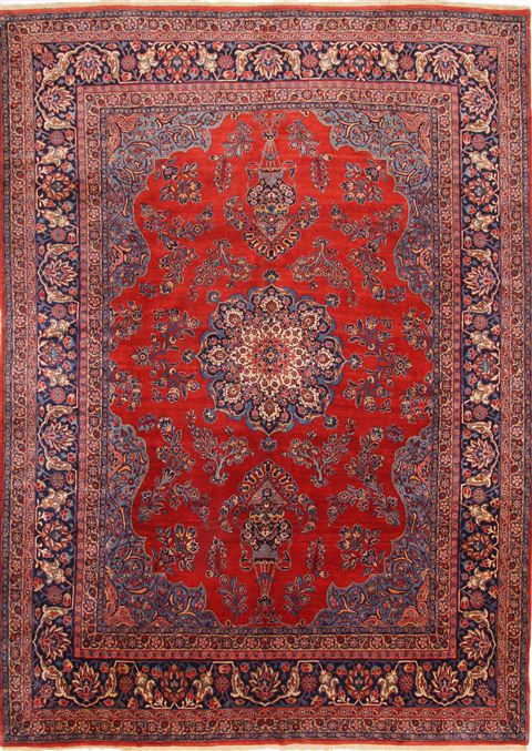 Sanandaj Blue Hand Knotted 88 X 120 Area Rug 254-29233 Image 0