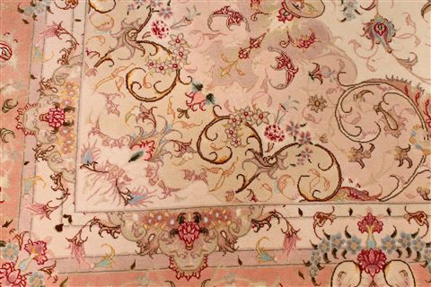 Tabriz Purple Hand Knotted 84 X 120 Area Rug 254-29234 Image 1