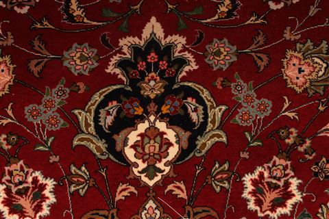 Tabriz Blue Hand Knotted 83 X 115 Area Rug 254-29235 Image 2