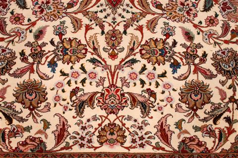 Tabriz Beige Hand Knotted 80 X 116 Area Rug 254-29236 Image 9